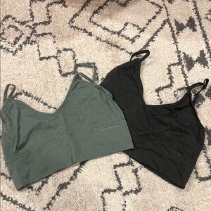 Danskin Green and Black Bras